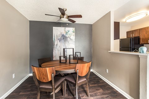 Model Unit Dining Room at Greensview Apartments in Aurora, Colorado, CO